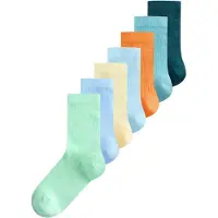 Next Calcetines azul claro / amarillo pastel / verde oscuro / naranja neón