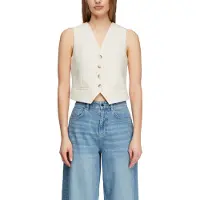 Comma Chaleco para traje crema