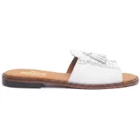 Sebago para mujer. 72127QW Sandalias de piel Will Slide Pop blanco (40.5), Plano, Ninguno, Casual, outlet 2026.