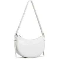 LANCASTER PARIS Bolso de hombro 'Sac demi lune Zippé Suave Ace Lancaster Gris Clair' gris