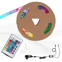 Briloner Tira LED, LED Band, para exteriores, regulable, 1 metro, RGB, IP44, 30W, color blanco, material: plástico, marca: