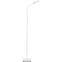 B.K.Licht Lámpara de pie - 6,5W, 600 lúmenes, LED, regulable, con control táctil, articulada, temperatura de color ajustable, color blanco
