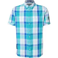 CAMP DAVID Camisa azul / turquesa / blanco