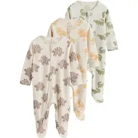 Next Pijama beige / marrón / verde / naranja claro