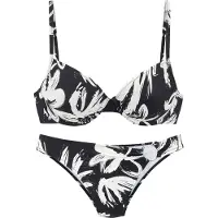 French Connection Bikini negro / blanco