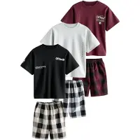Next Pijama crema / rojo vino / negro / blanco