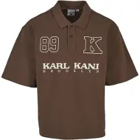 Karl kani Camiseta marrón / blanco