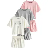 Next Pijama gris / rosa / blanco