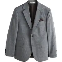 Next Chaqueta tipo saco para negocios gris / blanco