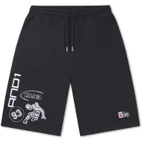 AND1 Pantalón 'On Court Applique' negro / blanco