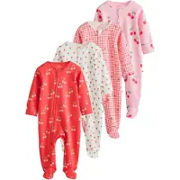 Next Pijama verde / rosa / rojo / offwhite