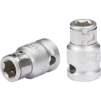 Ks Tools Adaptador de broca de 3/8" a llave de vaso de 3/8" x 5/16", 28 mm (911.4331)