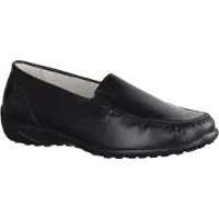 Waldlaufer Zapatillas 'Komfort Slipper Damen 640004 186 001 Echtleder in schwarz' negro