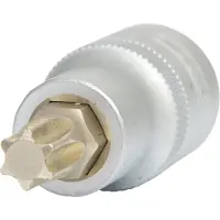 Ks Tools 911.1367, Llave de vaso, 1/2", sistema imperial, 1 boca, T50, acero cromo vanadio