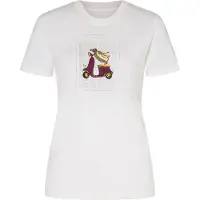 Super.natural - Women's Racing Dachshund Bio Jersey Tee - Camiseta de merino size XL, blanco/ various
