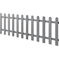 OEM Valla protectora impermeable para jardín, color gris, 60x200 cm