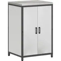 vidaXL Armario de almacenamiento para cocina HATTEM, color plateado, 60 x 50 x 92 cm, acero