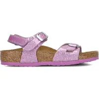 Birkenstock - Kid's Rio AS Birko-Flor Cosmic Sparkle - Sandalias size 33 - Narrow, fucsia/marrón