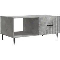 Syfax Mesa de Café Gris Hormigón 90 x 50 x 40 cm Madera de Ingeniería