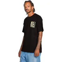 Volcom Camiseta 'BURNER' amarillo claro / negro