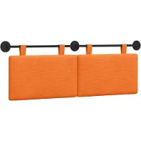 Syfax Cabecero colgante Naranja Tela de Pana