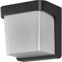 Osram ENDURA STYLE IHSAN WALL, aplique exterior, 11W, 550 lúmenes, color gris oscuro, grado de protección IP65, temperatura de color de 3.000K, luz blanca cálida