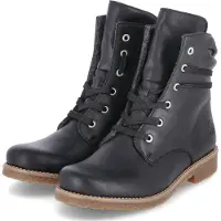 Rieker Botines con cordones negro