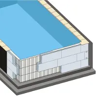 Trend-Pool Conjunto TrendStone | Piscina rectangular de 600 x 300 x 150 cm | Arena | Escalera oblicua a la izquierda