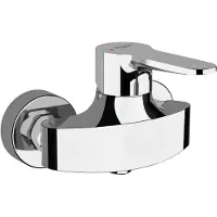 Hak Bruckner SIEGER: Grifo de pared para ducha, distancia de 100 mm, cromo