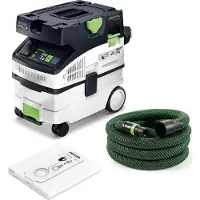Festool CTM MIDI I CLEANTEC Aspirador móvil 1200 vatios 15 l e polvo M ( 578301 )