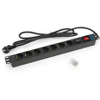 Triton RAB-PD-X12-A1, 7 tomas de corriente AC, color negro, 2 metros