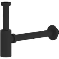 Hak Sapho - Sifón para lavabo, conexión de 5/4", diámetro de 32 mm, ABS, color mate