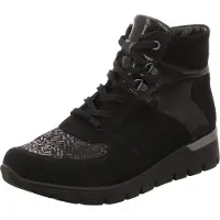 Waldlaufer Botas 'Stiefel Damen 626K82-300 001 Echtleder in schwarz' negro