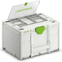 Festool SYS3 DF M 237 Systainer Maletín de herramientas con compartimento de tapa 396 x 296 x 237 mm 21,4 l conectable (577348)