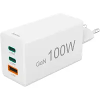 Hama Cargador De Pared Usb-a Y Usb-c Gan 100w