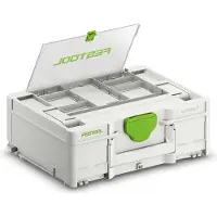 Festool SYS3 DF M 137 Maletín de herramientas Systainer acoplable con compartimento tapa 396 x 296 x 137mm 10,4l (577346)