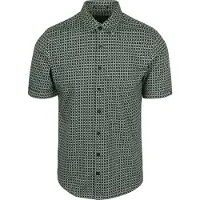 No-excess Shirt Short Sleeve Jersey Allover Printed Dark Moss Talla: XXL | Camisas Casuales Outlet | Hombre
