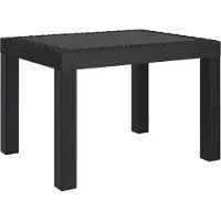 Syfax Mesa de jardín PP gris antracita 59x47x40 cm