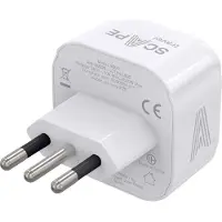 Scape Travel Cargador De Pared De Viaje Shuko Para Italia