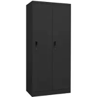 Syfax Armario de acero gris antracita 80x50x180 cm