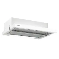 CATA Campana extractora Gartraukis CAMPANA Hood TFK 6005 WH, tipo A, anchura de 60 cm, caudal máximo de 162 m³/h, con iluminación LED, color blanco