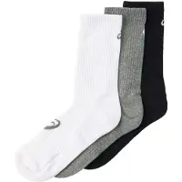 Asics - Crew Sock - Calcetines multifuncionales size 43-46, negro/gris