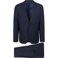 Suitable Traje Birds Eye Lana Marino Azul marino Azul talla