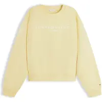 Tommy Hilfiger Sudadera 'Logo Relaxed' amarillo / blanco