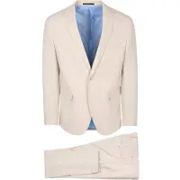 Suitable BASE Traje Off White Beige Blanco roto talla