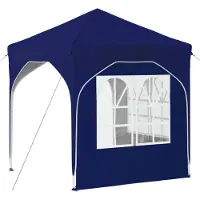 vidaXL Tienda de campaña pop-up para fiestas, 192 x 192 x 245 cm, color azul
