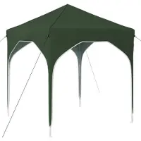 vidaXL Tienda de campaña para fiestas plegable, 194 x 194 x 245 cm, color verde