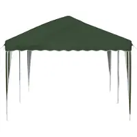 vidaXL Tienda de campaña para fiestas plegable, 575 x 290 x 245 cm, color verde