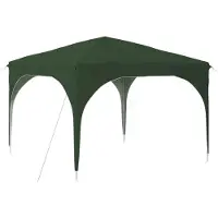 vidaXL Tienda de campaña para fiestas plegable, 290 x 290 x 245 cm, color verde
