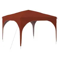 vidaXL Tienda de campaña para fiestas plegable, 290 x 290 x 245 cm, color terracota